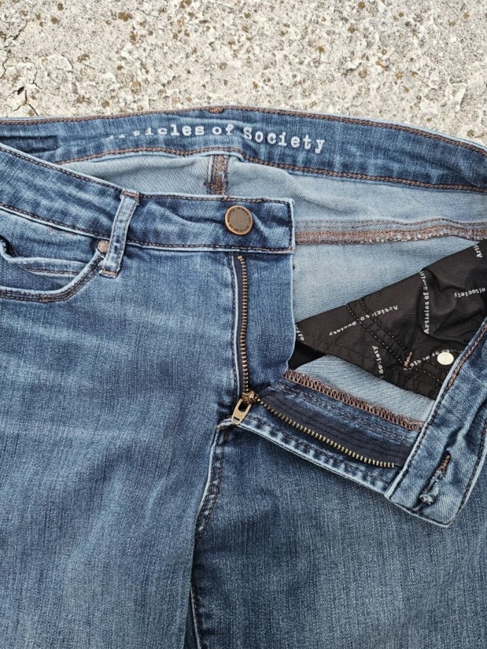 Articles of Society Women Jeans Blue Denim Slim Fit Jeans Size 28 - Picture 10 of 11